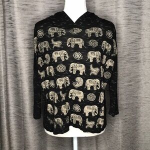tea n rose los angeles LARGE ELEPHANT CROPTOP